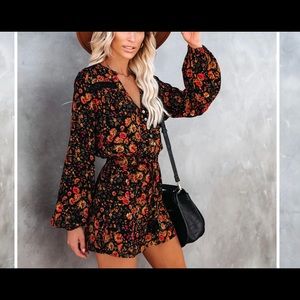 Plant Smiles Harvest Love Button Down Romper - NWT